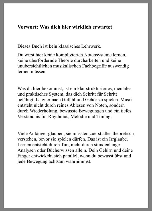 Tamahpiano – Klavier lernen nach Gefühl (E-Book)