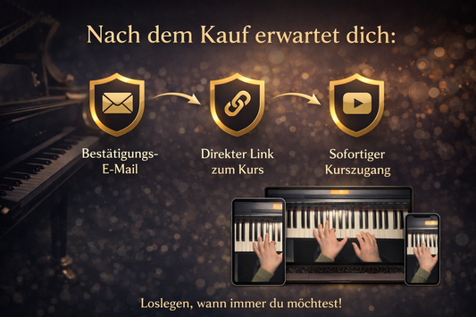 Online-Klavierkurs für Anfänger – 6 einfache Melodien intuitiv lernen (Videokurs)