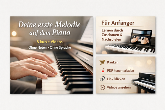 Deine erste Melodie auf dem Piano